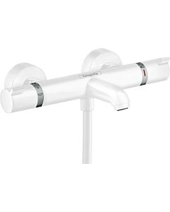 hansgrohe Ecostat Comfort Wannenthermostat 13114700 Aufputz, 2x Verbraucher, Ausladung 178 mm, mattweiß
