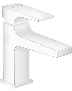 hansgrohe Metropol single lever basin mixer 32500700 projection 127mm, push-open waste set, matt white