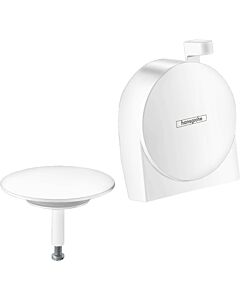 hansgrohe Exafill S Fertigmontageset 58117700 Wanneneinlauf, mit Schwallstrahl, mattweiß