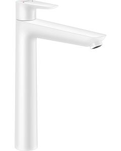 hansgrohe Talis E mitigeur lavabo 71716700 avec garniture de vidage , saillie 183 mm, blanc mat