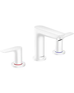 hansgrohe Talis E Waschtisch-3-Loch-Armatur 71733700 mit Ablaufgarnitur, mattweiß