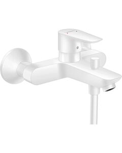 hansgrohe Talis E single lever bath mixer 71740700 exposed, matt white