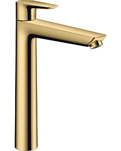 hansgrohe Talis E mitigeur lavabo 71716990 avec garniture de vidage , saillie 183 mm, optique or poli