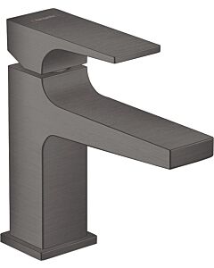 hansgrohe Metropol single lever basin mixer 32500340 projection 127mm, push-open waste set, brushed black