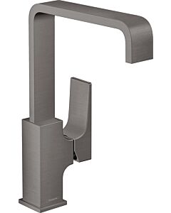 hansgrohe Metropol mitigeur lavabo 32511340 saillie 165 mm, avec bonde push-open, chrome noir brossé