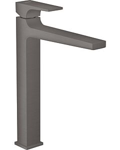 hansgrohe Metropol single lever basin mixer 32512340 projection 204 mm, push-open waste set, brushed black chrome