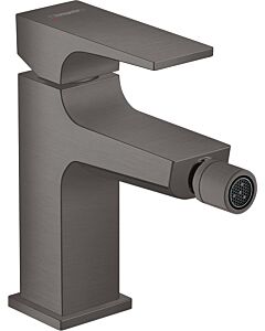 hansgrohe Metropol hansgrohe Bidet monocommande 32520340 saillie 129 mm, garniture de vidage push-open, chrome noir brossé