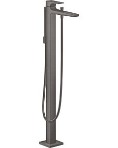 hansgrohe Metropol 32532340 mitigeur monocommande bain, sur pied, saillie 235 mm, chrome noir brossé