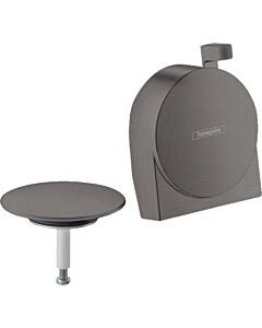 hansgrohe jeu de garnitures Exafill S 58117340 bec de baignoire, avec jet de choc, noir brossé