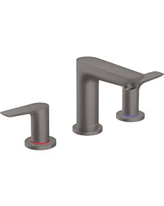 hansgrohe Talis E avec garniture de vidage lavabo 3 trous 71733340 avec garniture de vidage , chrome noir brossé