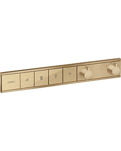 hansgrohe RainSelect 15382140 bronze brossé, thermostat, 4x consommateur, montage encastré