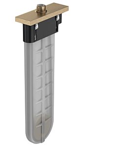 hansgrohe baignoire 28010140 bronze brossé, carré, pour rebord de baignoire et de carrelage