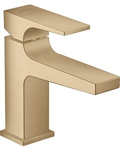hansgrohe Metropol single lever basin mixer 32500140 projection 127mm, push-open waste set, brushed bronze