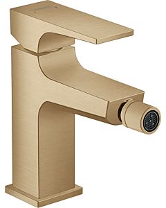 hansgrohe Metropol hansgrohe Bidet monocommande 32520140 saillie 129 mm, garniture de vidage push-open, bronze brossé