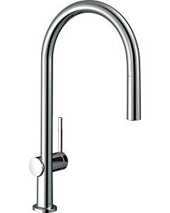 hansgrohe Talis M54 Küchenarmatur 72803000 mit Ausziehauslauf 1jet, sBox, chrom