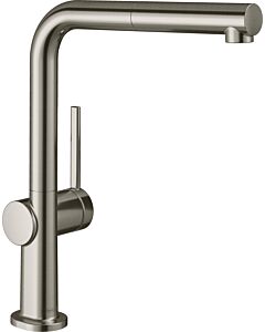hansgrohe Talis M54 mélangeur de cuisine 72808800 bec rétractable, 1jet, finition inox
