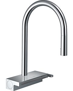hansgrohe Aquno Select M81 mitigeur de cuisine 73831000 avec douchette extractible, 3jet, sBox, chrome