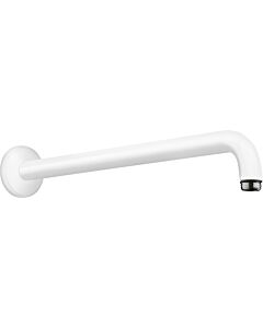 hansgrohe bras de hansgrohe 27413700 blanc mat, 90 °, 389 mm