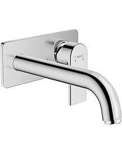 hansgrohe Vernis Shape Fertigmontageset 71578000 Unterputz-Waschtischarmatur, für Wandmontage, mit Auslauf 20,5cm, chrom