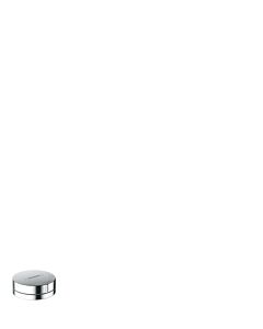 hansgrohe device shut-off valve 72841800 d= 48mm, round, stainless steel finish