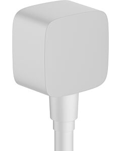 hansgrohe Fixfit Schlauchanschluss 26457700 mit Rückflussverhinderer, mattweiß