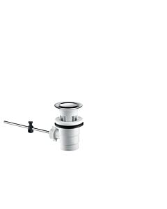 hansgrohe Ablaufventil Kunststoff 92168000 mit Edelstahl Blende