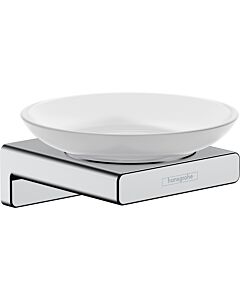 hansgrohe AddStoris Seifenhalter 41746000 Wandmontage, Glas, Metall, chrom