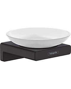 hansgrohe AddStoris soap holder 41746670 Wall mounting, glass, metal, matt black