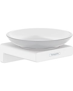 hansgrohe AddStoris Seifenhalter 41746700 Wandmontage, Glas, Metall, mattweiß