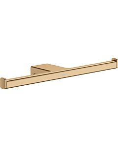 hansgrohe AddStoris Papierrollenhalter 41748140 double, montage mural, métal, bronze brossé