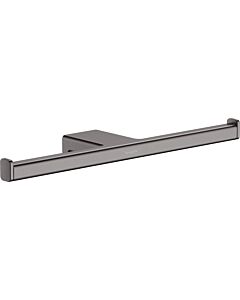 hansgrohe AddStoris Papierrollenhalter 41748340 double, montage mural, métal, chrome noir brossé
