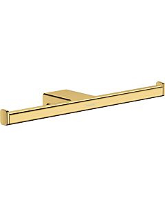 hansgrohe AddStoris Papierrollenhalter 41748990 doppelt, Wandmontage, Metall, polished gold optic