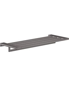 hansgrohe AddStoris Handtuchablage 41751340 Länge 648mm, mit Handtuchhalter, Wandmontage, Metall, brushed black chrome