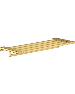 hansgrohe AddStoris Handtuchablage 41751990 Länge 648mm, mit Handtuchhalter, Wandmontage, Metall, polished gold optic