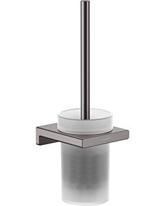 hansgrohe AddStoris WC-Bürstengarnitur 41752340 Wandmontage, Metall, Glas, brushed black chrome