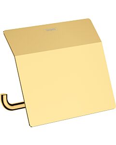 hansgrohe AddStoris Papierrollenhalter 41753990 mit Deckel, Wandmontage, Metall, polished gold optic