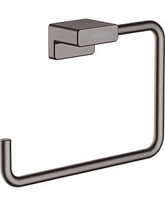 hansgrohe AddStoris Handtuchring 41754340 Wandmontage, Metall, brushed black chrome