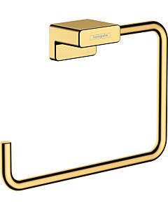 hansgrohe Anneau porte-serviettes AddStoris 41754990 fixation murale, métal, optique or poli