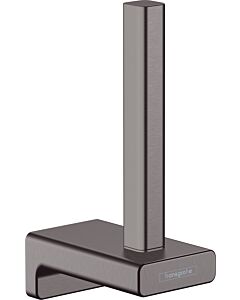 hansgrohe Porte-papier de rechange AddStoris 41756340 fixation murale, métal, chrome noir brossé