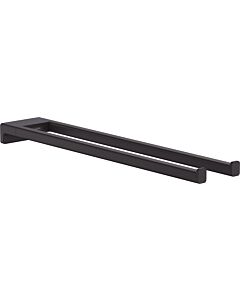 hansgrohe AddStoris porte-serviettes 41770670 longueur 445mm, deux bras, montage mural, métal, noir mat