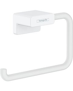 hansgrohe AddStoris Papierrollenhalter 41771700 sans couvercle, montage mural, métal, blanc mat