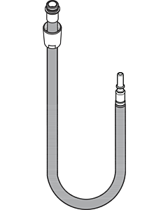 tuyau de rechange hansgrohe 95506000 pour mitigeur d&#39;évier, longueur 1250 mm