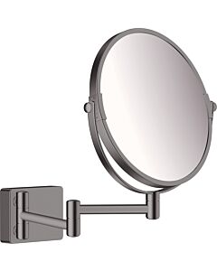 hansgrohe AddStoris Rasierspiegel 41791340 Vergrößerung 1-fach und 3-fach, Wandmontage, brushed black chrome