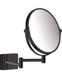 hansgrohe AddStoris Rasierspiegel 41791670 1- und 3- fach Vergrößerung, Wandmontage, schwarz matt