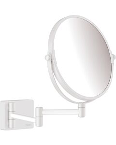 hansgrohe AddStoris Rasierspiegel 41791700 Vergrößerung 1-fach, 3-fach, Wandmontage, weiß matt
