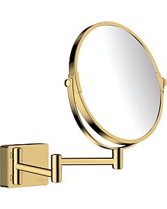 hansgrohe AddStoris Rasierspiegel 41791990 Vergrößerung 1-fach und 3-fach, Wandmontage, polished gold optic