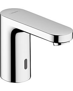 hansgrohe Electronique Vernis Blend mitigeur lavabo secteur 230 V, pour eau froide ou eau pré-mélangée, chromé