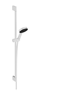 hansgrohe Pulsify Select S Brauseset 24171700 3jet, Relaxation, mit Brausestange 90cm, EcoSmart, mattweiß