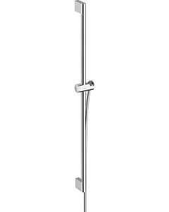 hansgrohe Unica Brausestange 24401000 90 cm, mit Push Handbrausehalter, Brauseschlauch, chrom