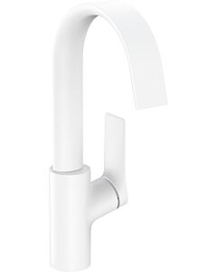 hansgrohe Vivenis 210 Waschtischarmatur 75032700 mit Schwenkauslauf, ohne Ablaufgarnitur, mattweiß
